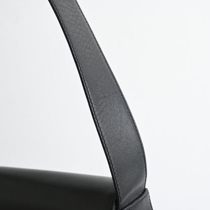 Salvatore Ferragamo Gancini Saffiano Leather Shoulder Bag