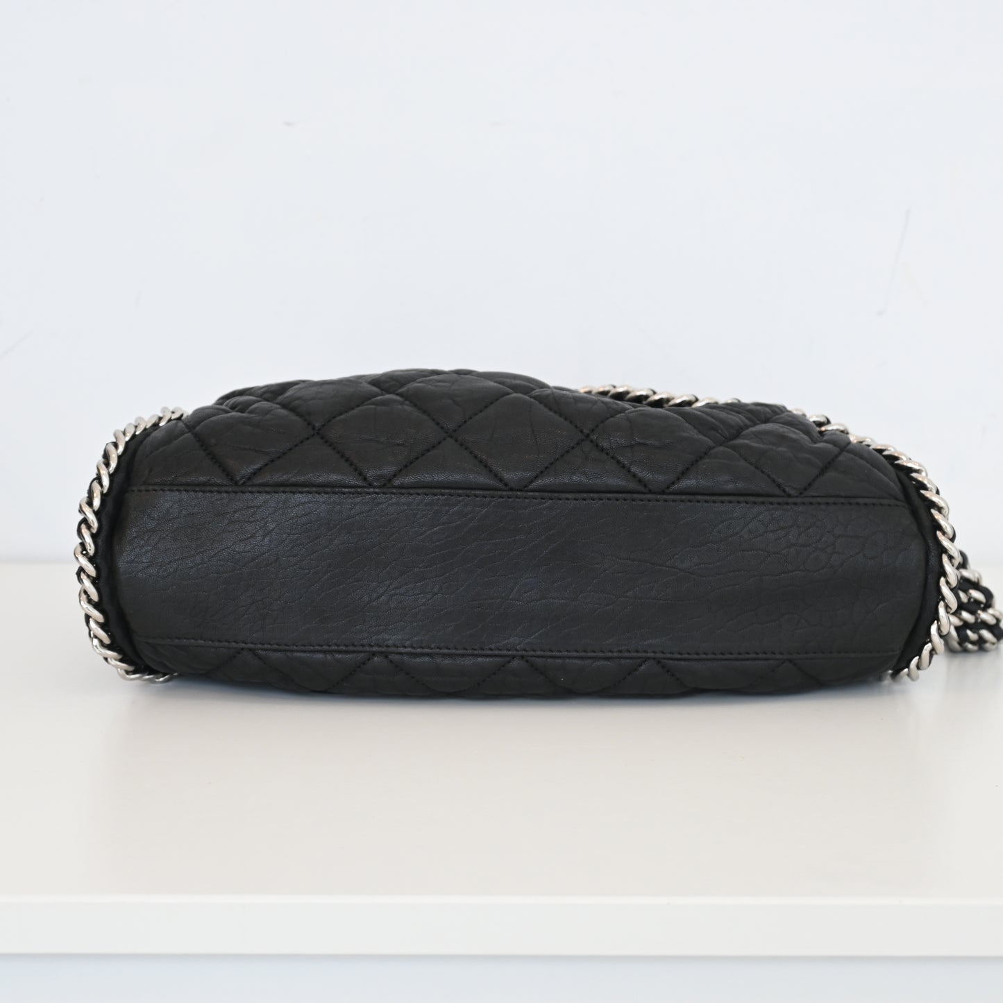 Chanel Chain Around Aged Calfksin Hobo SHW