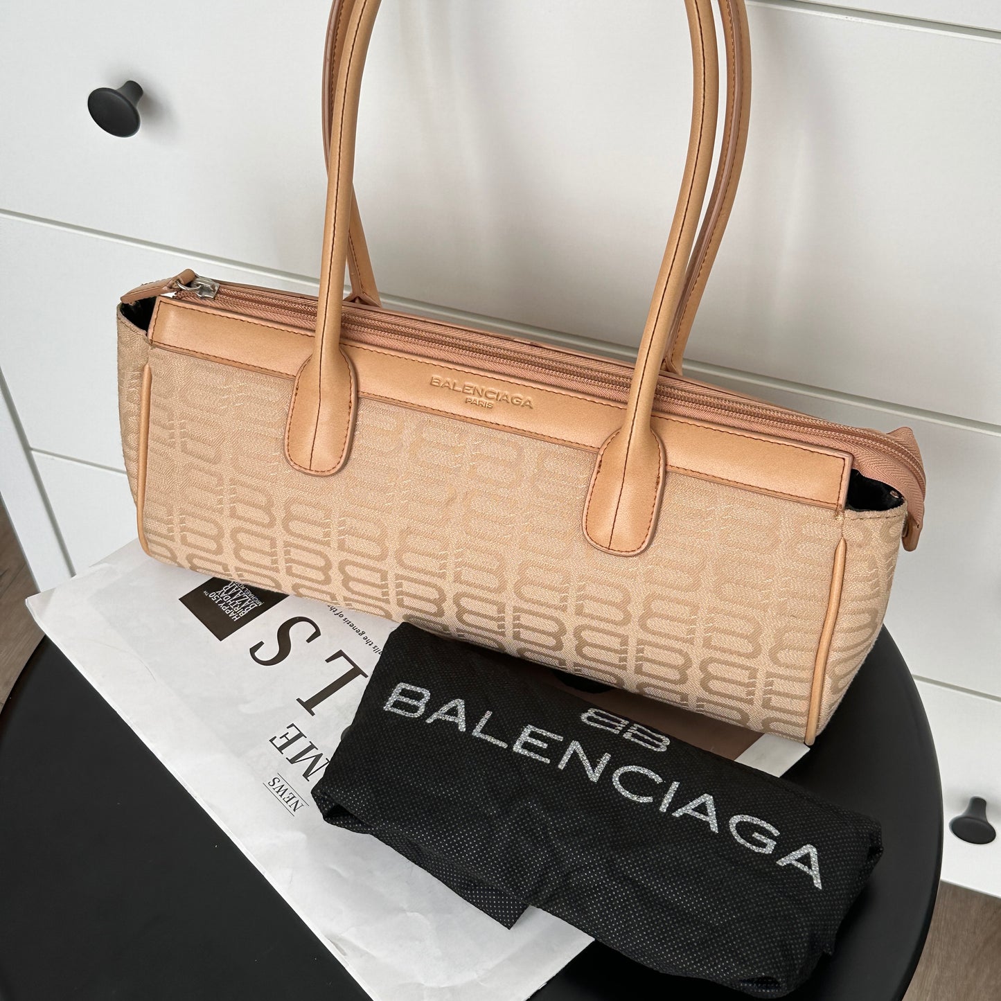 Balenciaga Monogram BB Shoulder Bag