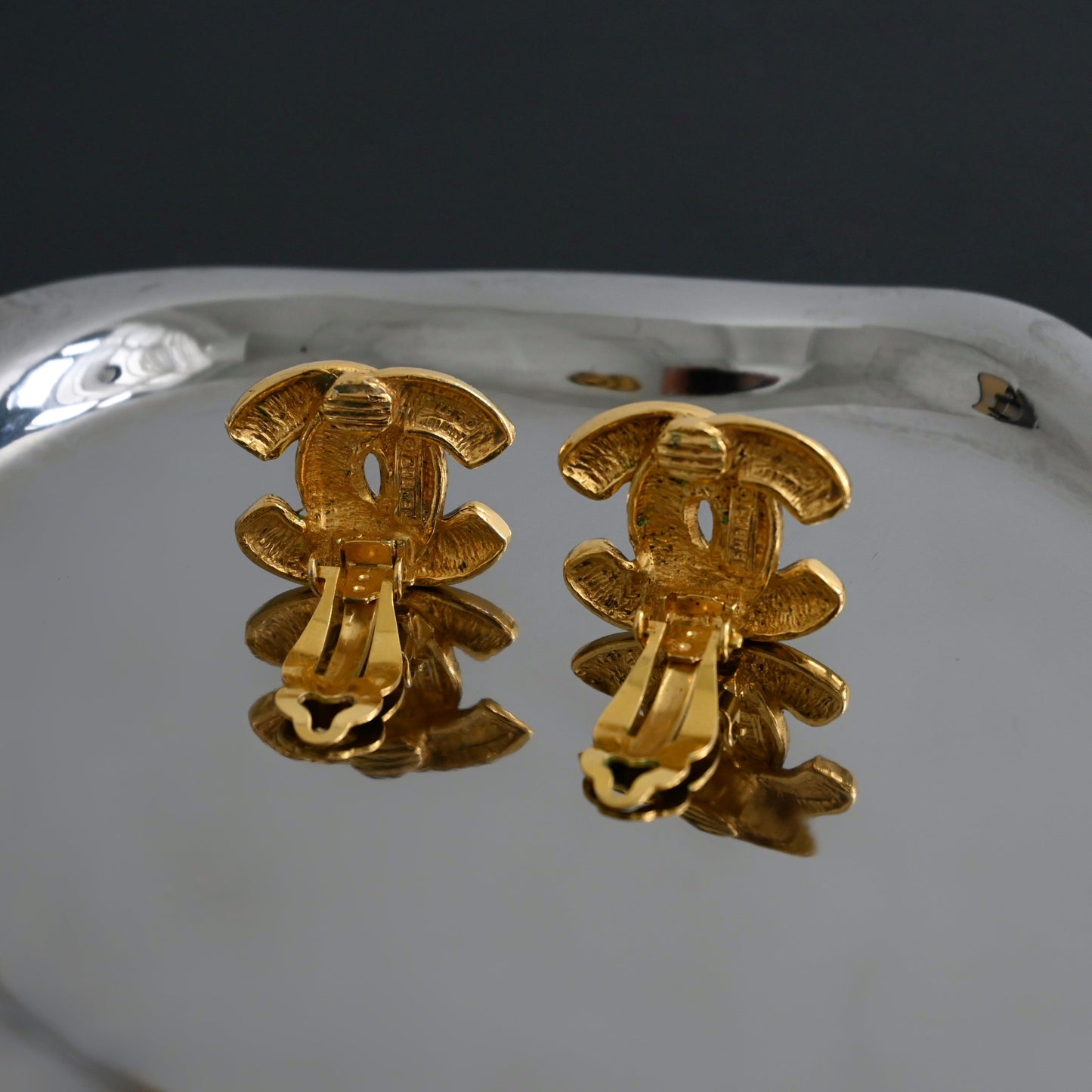 Chanel Coco Mark Matelasse Earclip