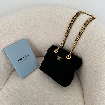 Prada 22cm nylon chain bag