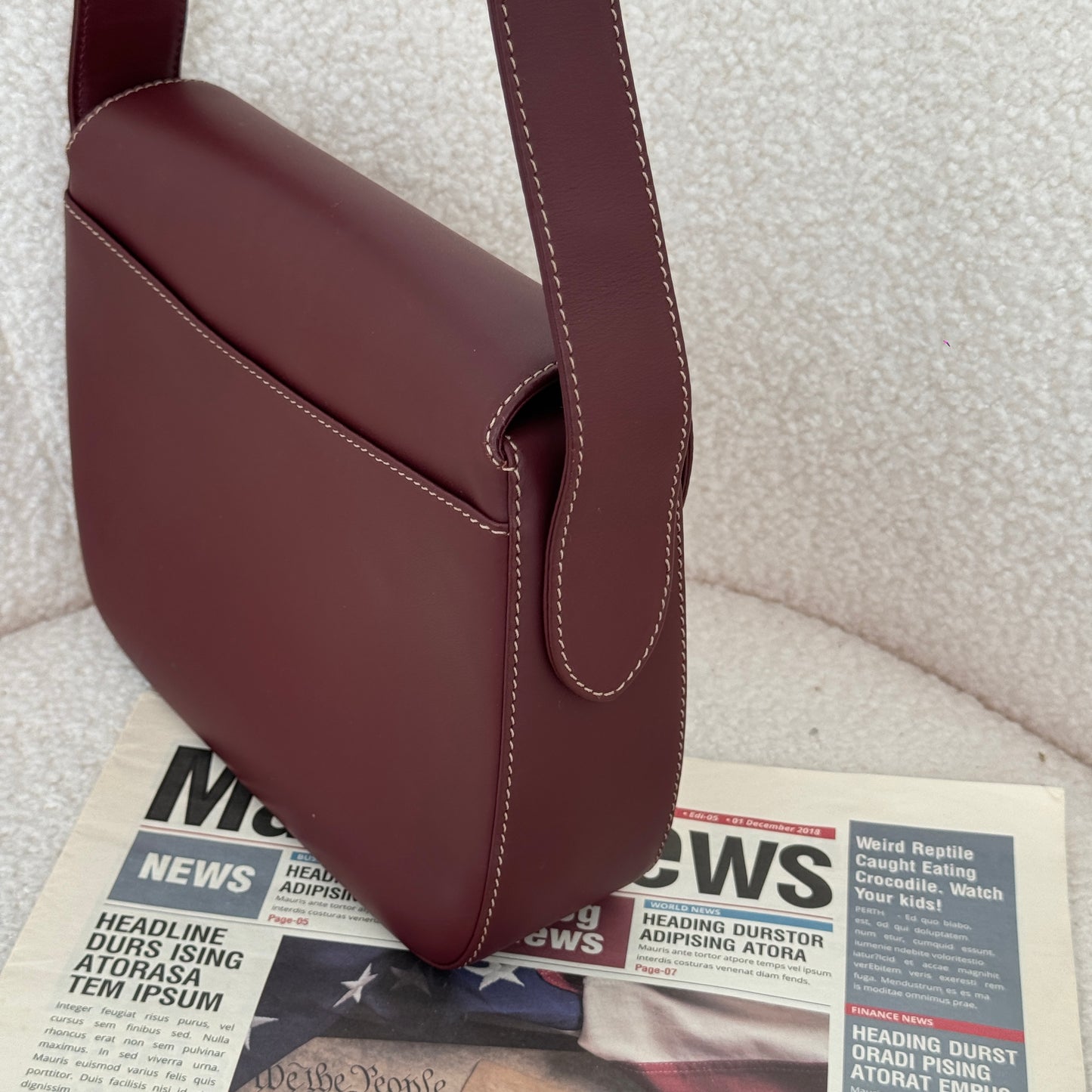 Must de Cartier Burgundy Crossbody Bag