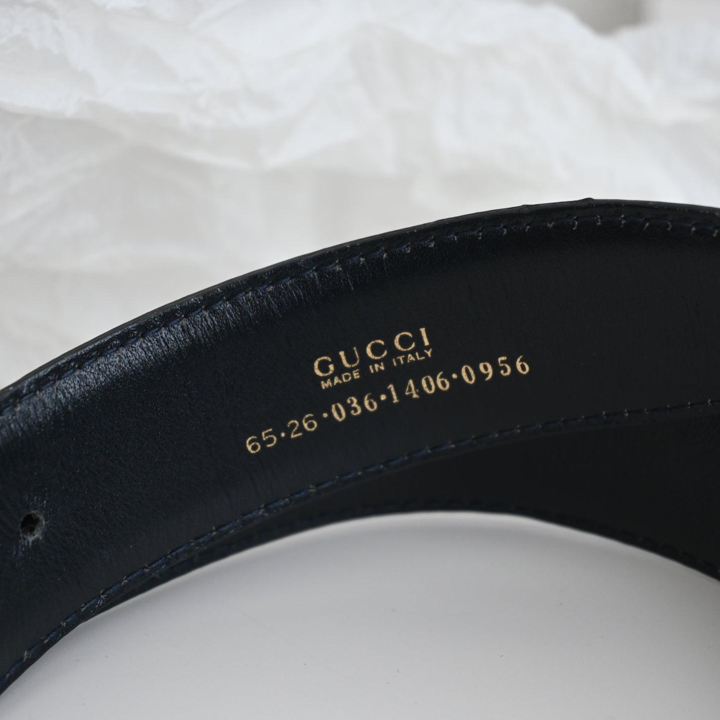 Gucci Vintage Belt G Logo