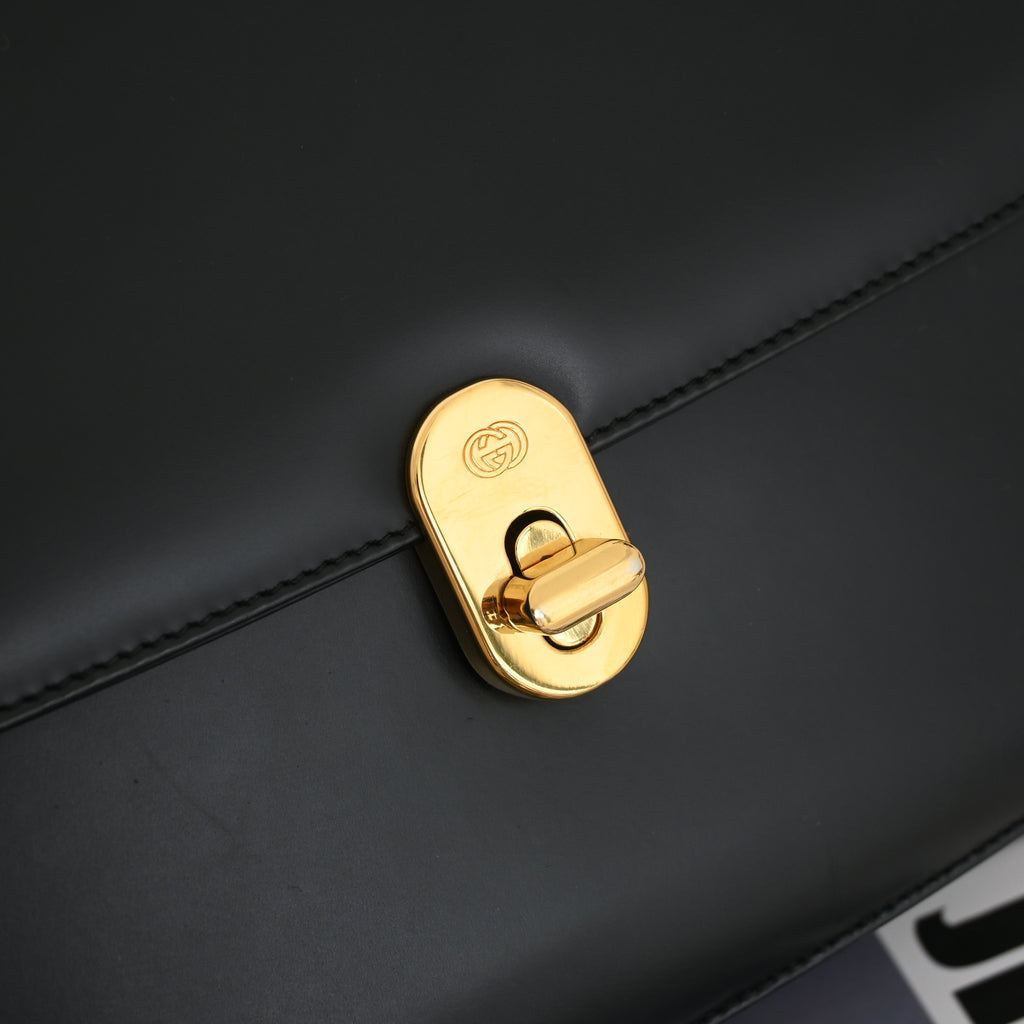 Old Gucci Turnlock Top Handle Handbag
