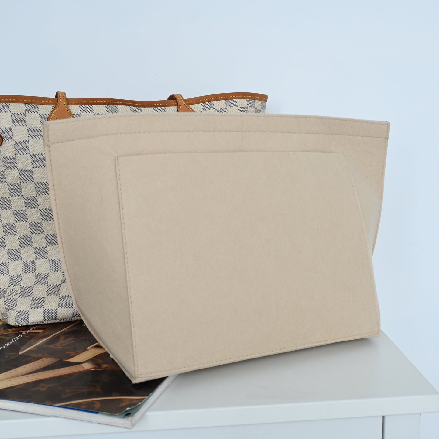 Louis Vuitton Neverfull MM Damier Azur with NFC