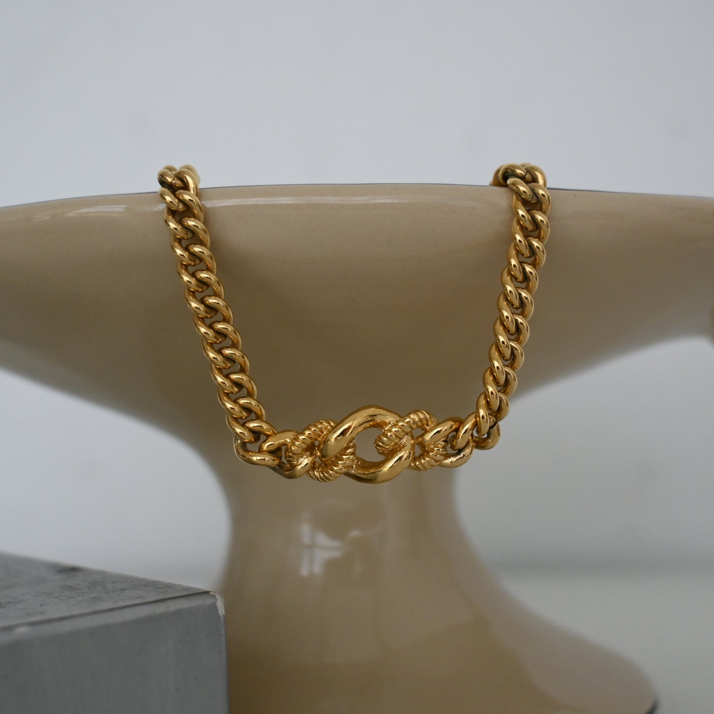 Christian Dior Textured Chain Necklace