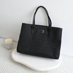 Fendi Zucchino Black Canvas Tote - Leluxe Vintage Sdn. Bhd.