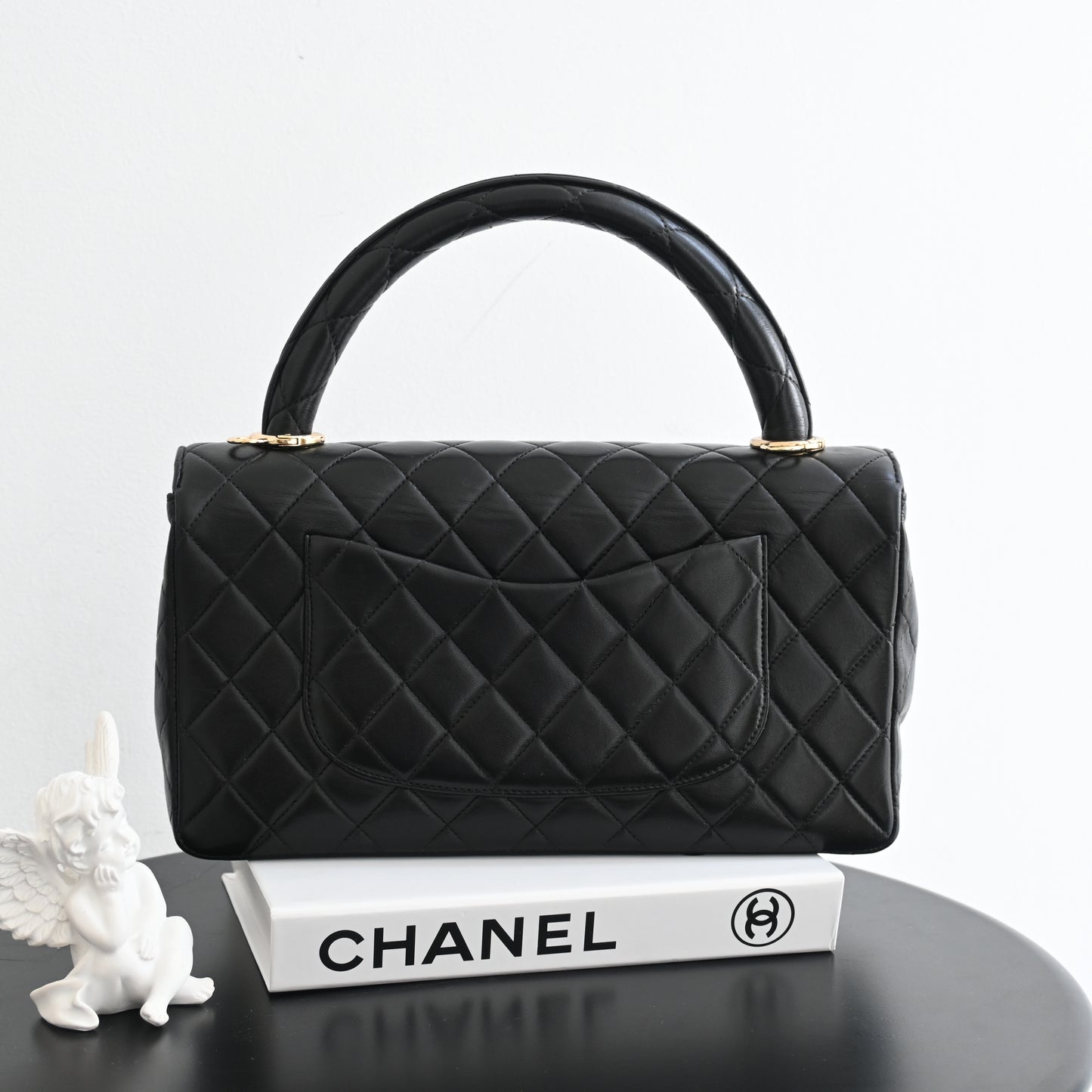 Chanel Top Handle Kelly Parent Flap Bag