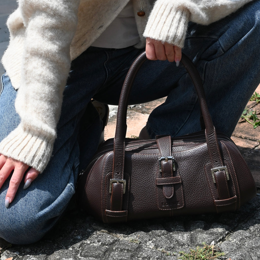 Loewe Senda Brown Leather Handbag