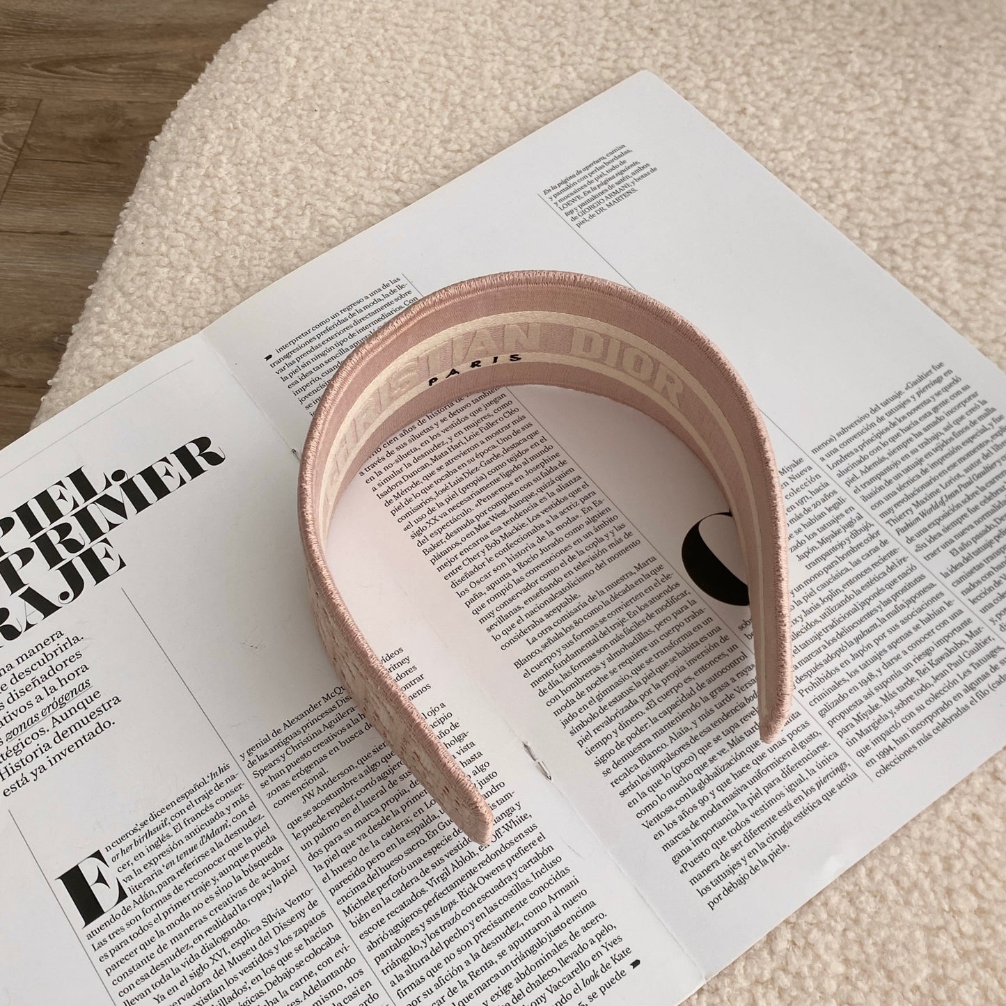 Dior D-oblique Headband Oblique Canvas - Leluxe Vintage Sdn. Bhd.