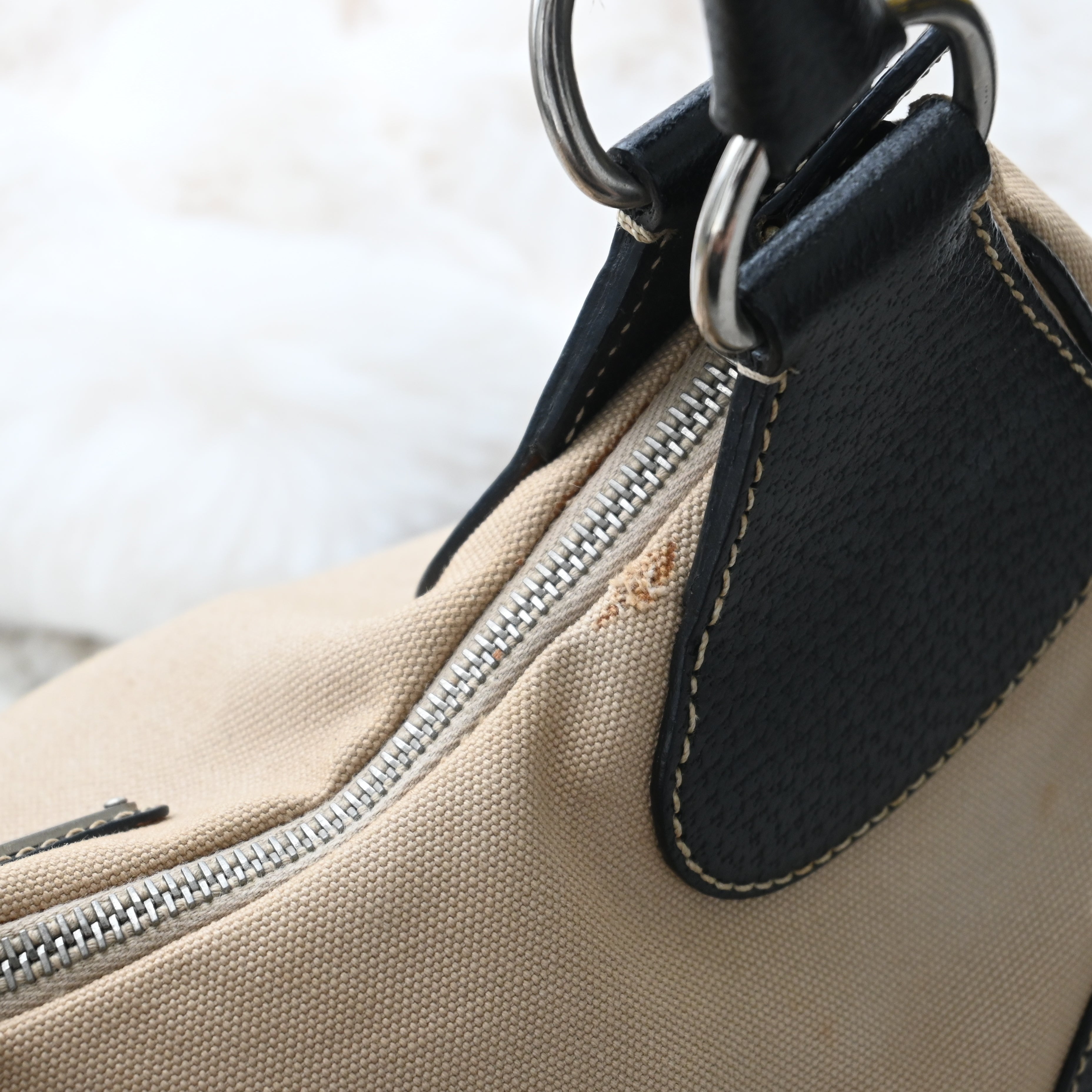 Prada Canvas Hobo - Leluxe Vintage Sdn. Bhd.