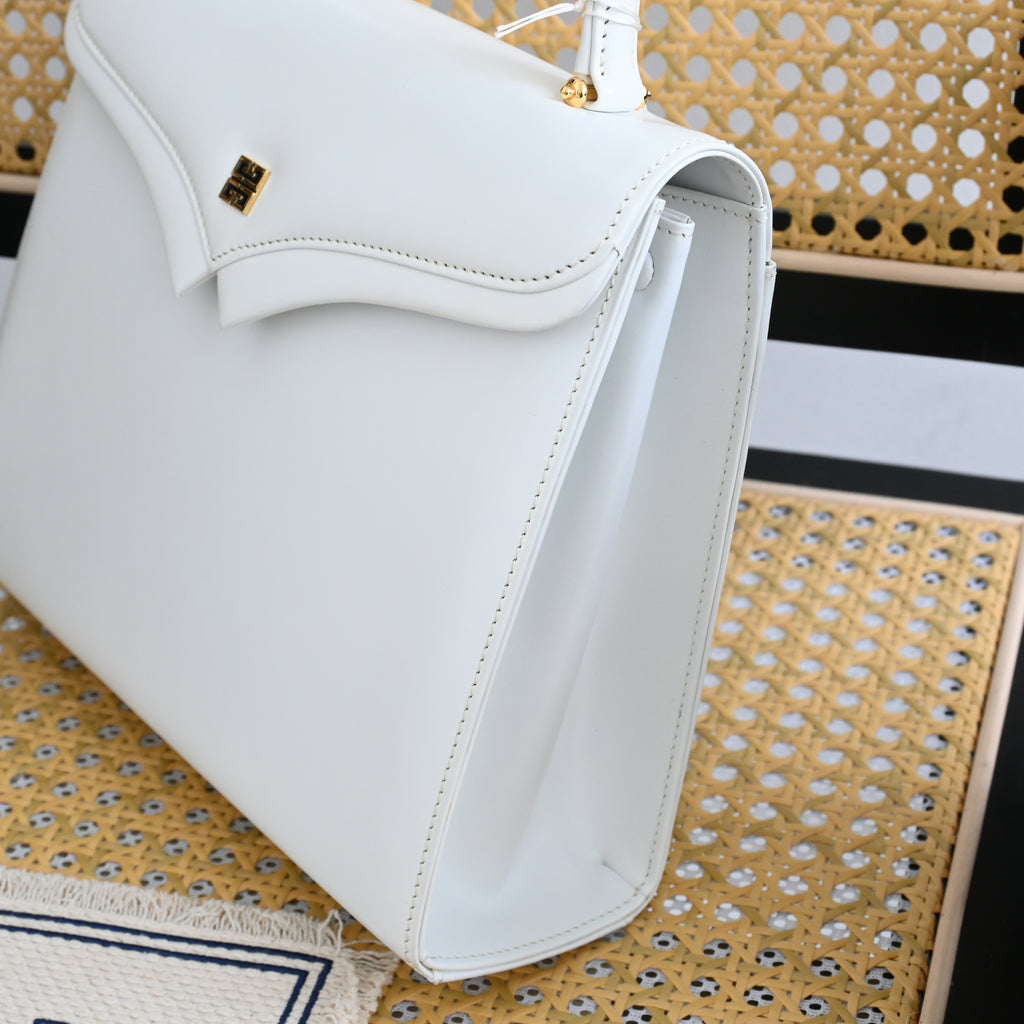 Givenchy Kelly White Calfskin