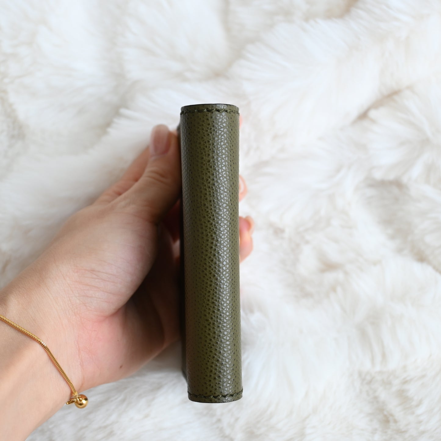 Chanel Khaki Trifold Cardholder