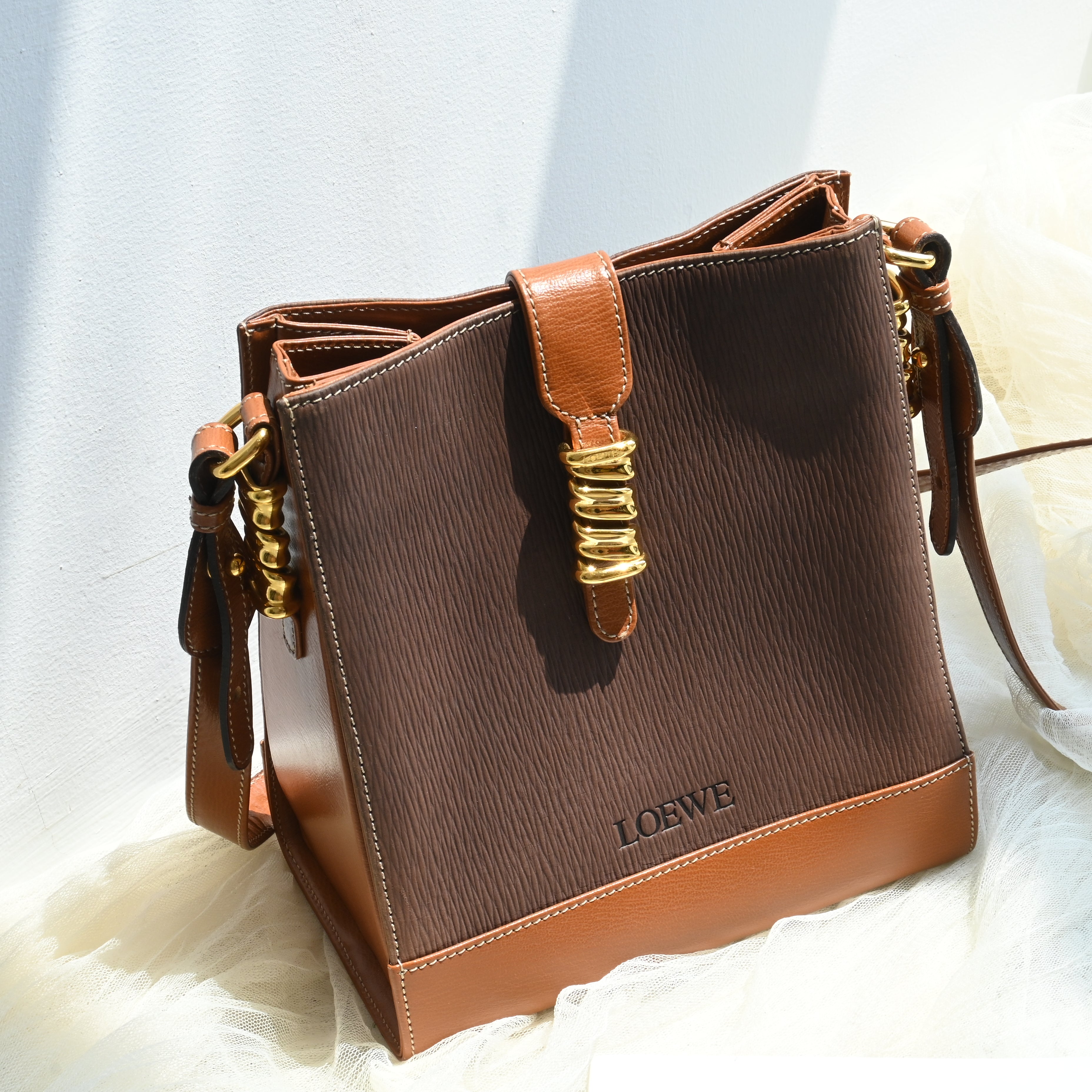 Loewe Velasquez Twist Crossbody Bag - Leluxe Vintage Sdn. Bhd.