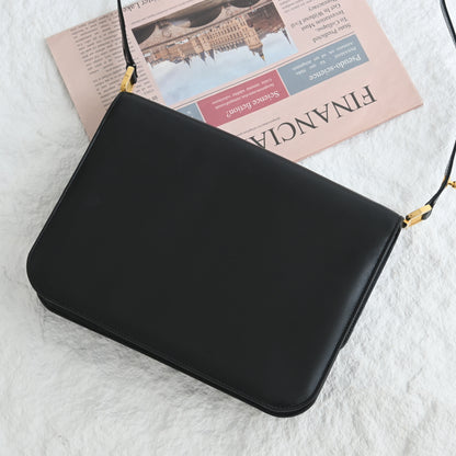 Old Gucci Flap Box CalfSkin Shoulder Bag