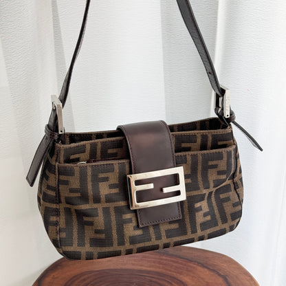 Fendi Mini Baguette in Zucca Monogram