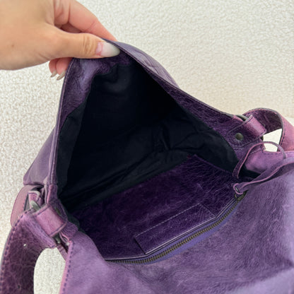 Balenciaga Violet Hobo Shoulder Bag