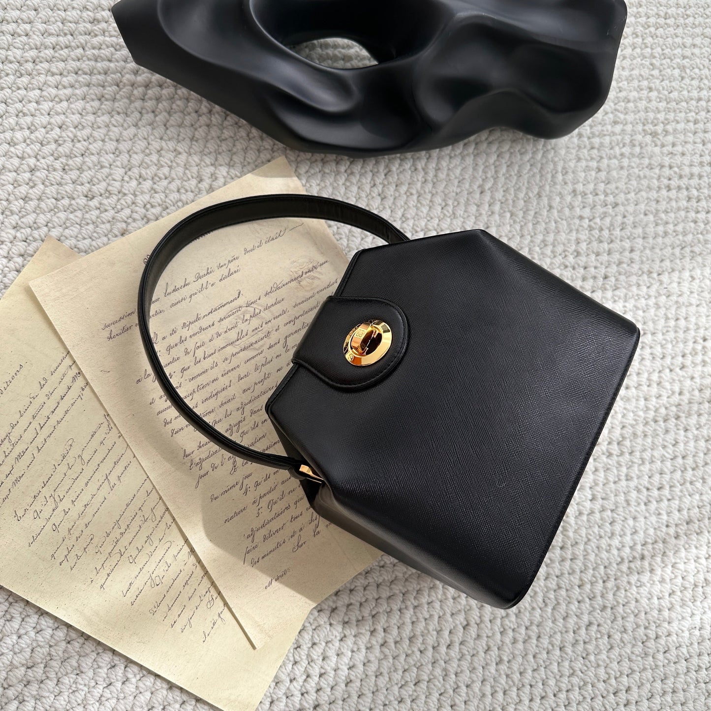 Givenchy Turnlock Buckle Milk Box - Leluxe Vintage Sdn. Bhd.