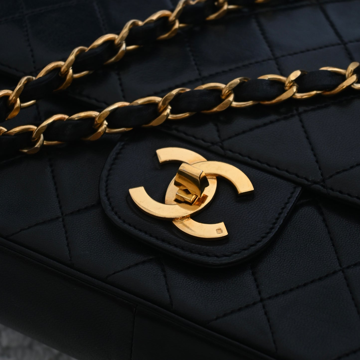 Vintage Pre 80s Chanel Double Flap CF 25cm