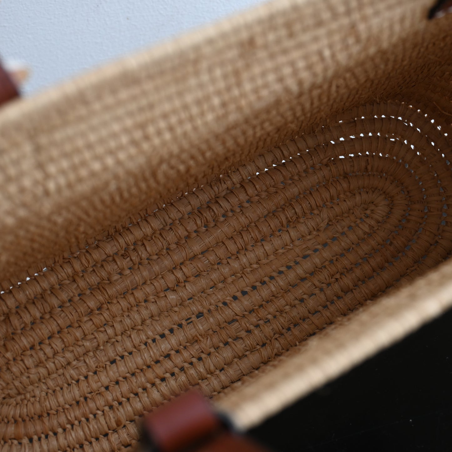 Loewe Anagram Small Square Basket Bag in Raffia