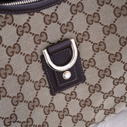 Gucci Abbey Canvas D Ring Hobo Bag