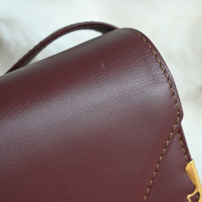 Cartier Must De Cartier Burgundy Envelope Bag
