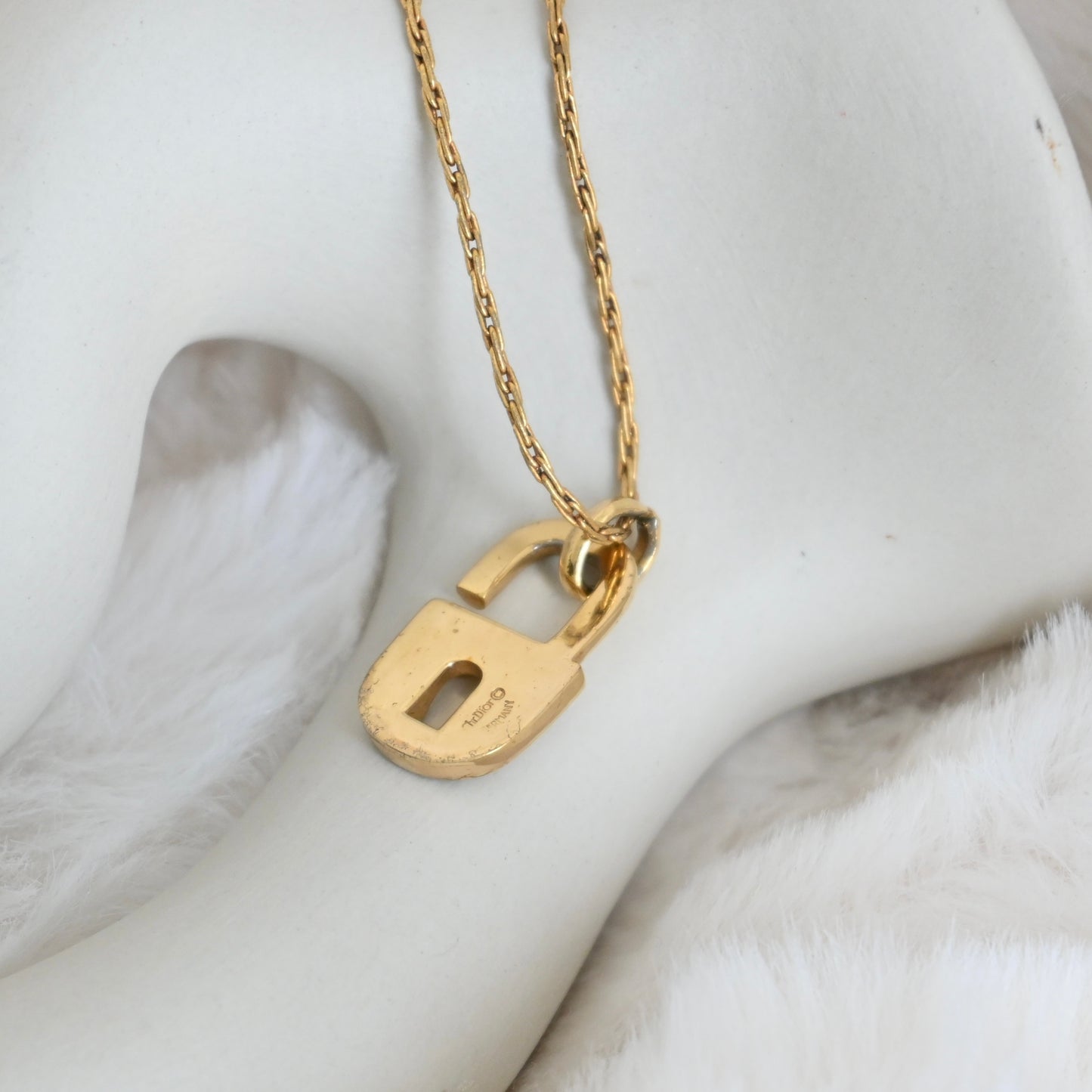 Dior Lock Pendant Necklace