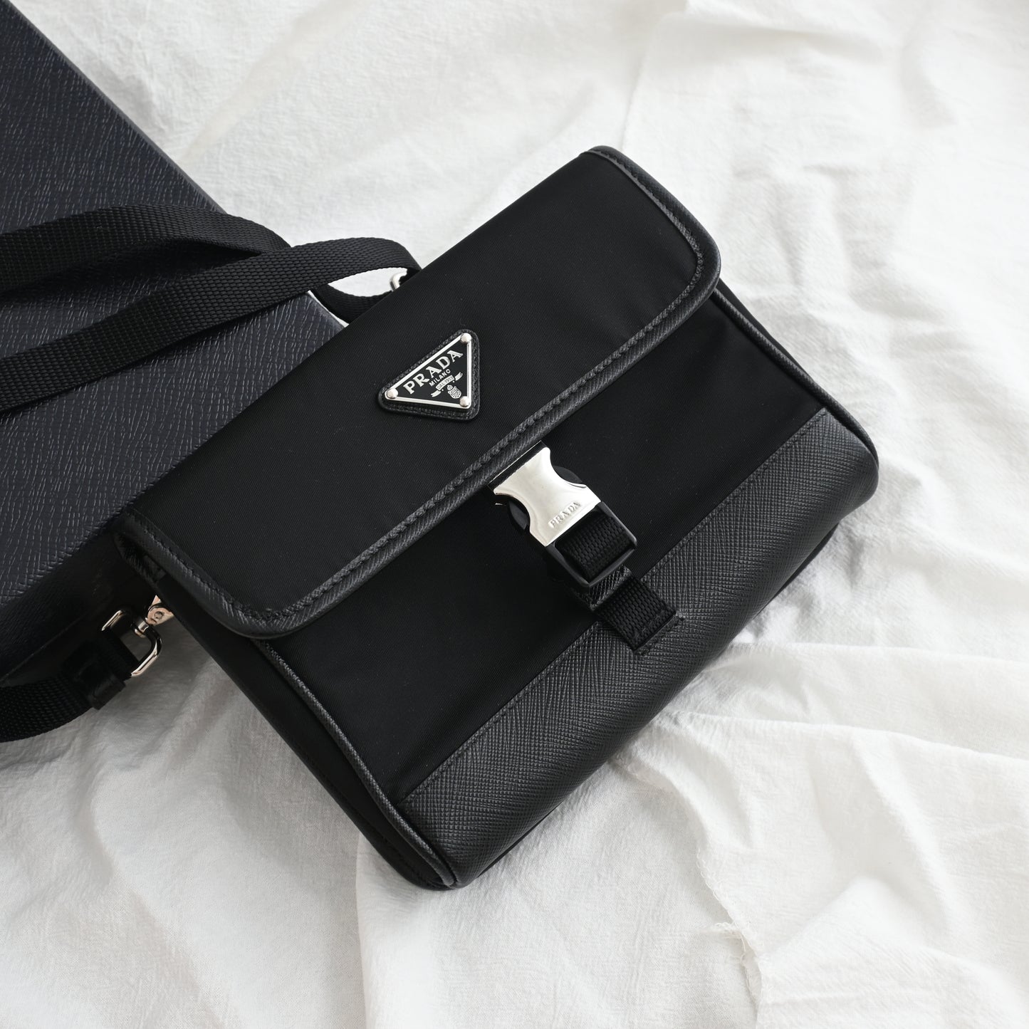 Prada Re-Nylon & Saffiano Leather Smartphone Case