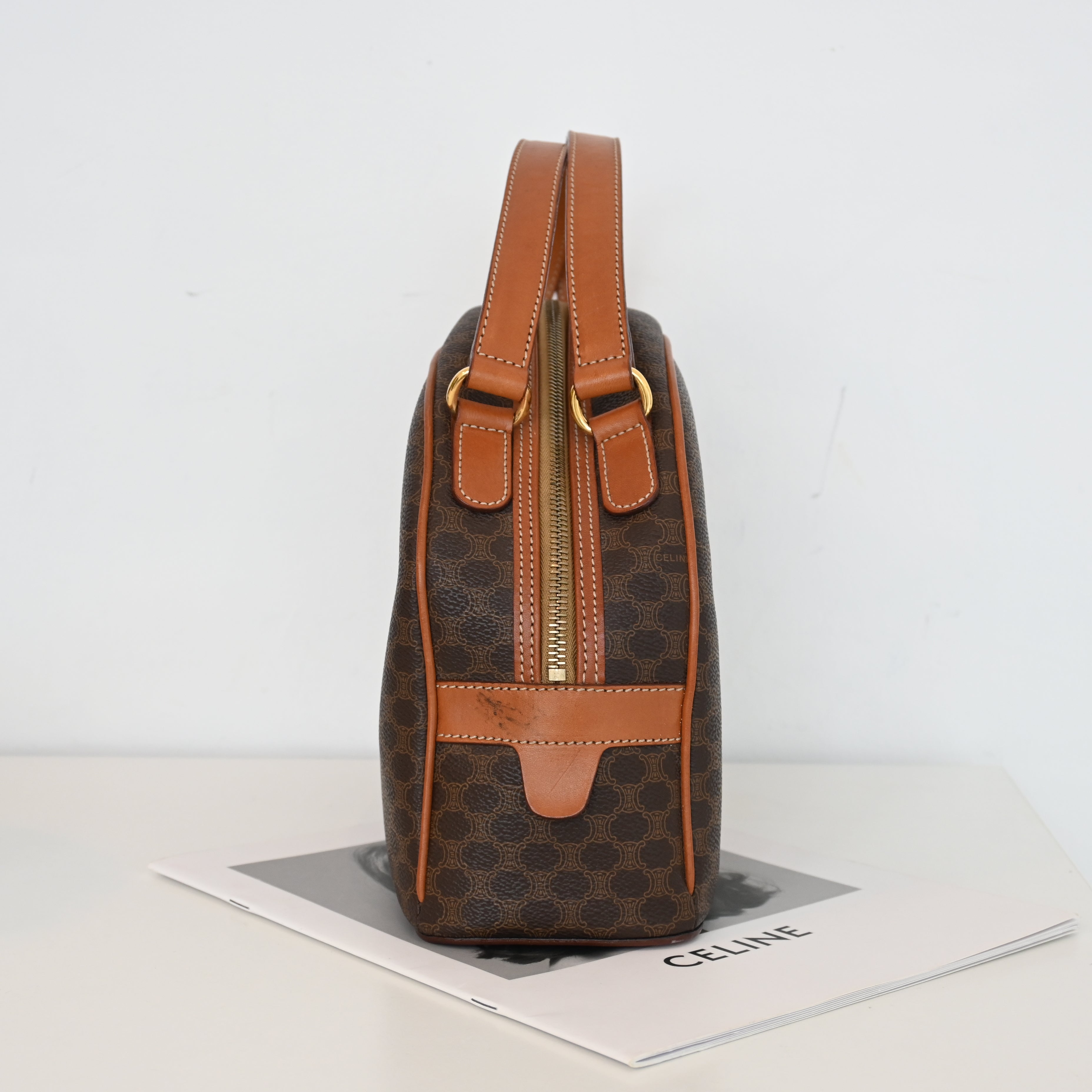 Celine Macadam Triomphe Dome Handbag - Leluxe Vintage Sdn. Bhd.