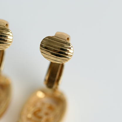 Christian Dior Vintage Oval Necklace Earclips Set