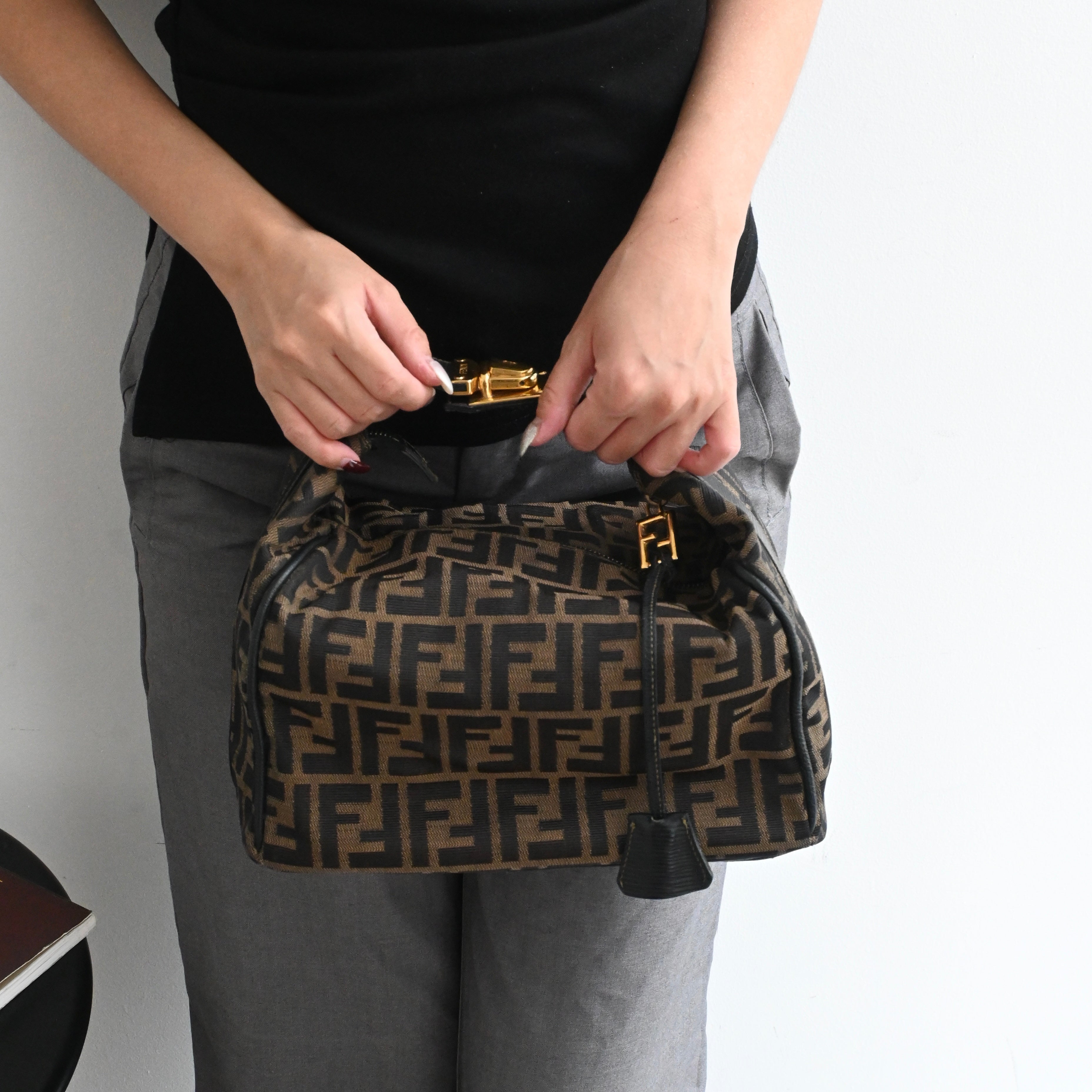 Fendi Zucca Monogram Lunchbox - Leluxe Vintage Sdn. Bhd.