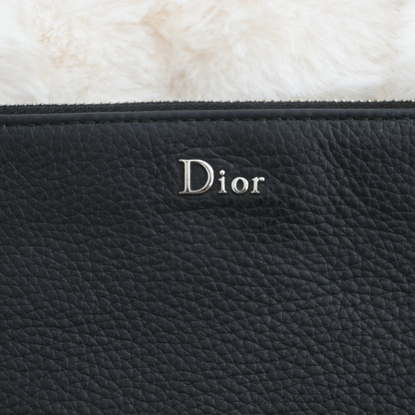 Dior Black Leather Small Pouch - Leluxe Vintage Sdn. Bhd.