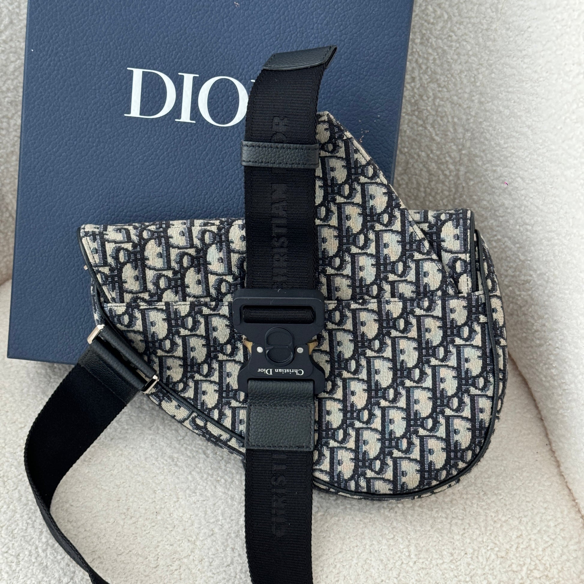 Dior Jacquard Oblique Saddle - Leluxe Vintage Sdn. Bhd.