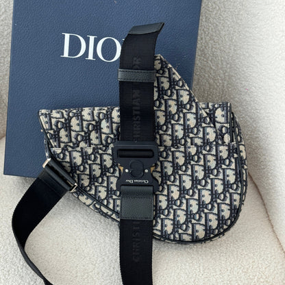 Dior Jacquard Oblique Saddle - Leluxe Vintage Sdn. Bhd.
