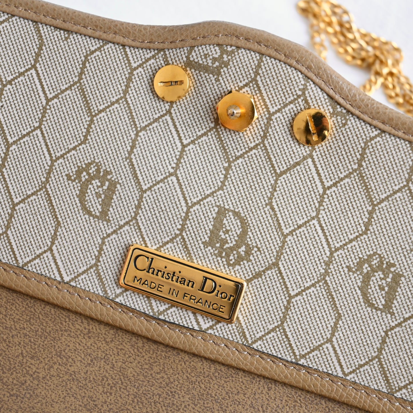 Dior CD Logo Chain Shoulder Bag