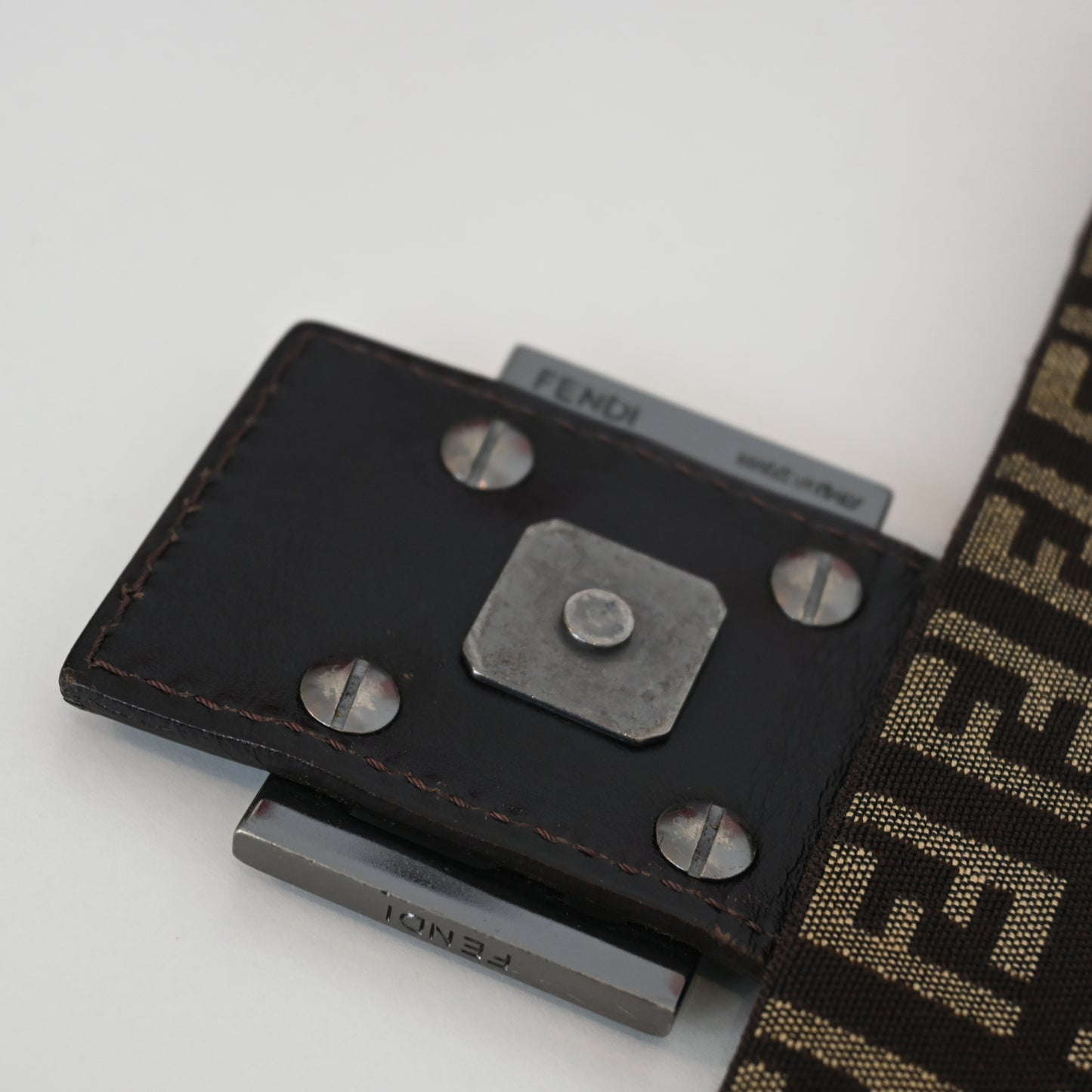 Fendi Zucchino Mamma Baguette Canvas