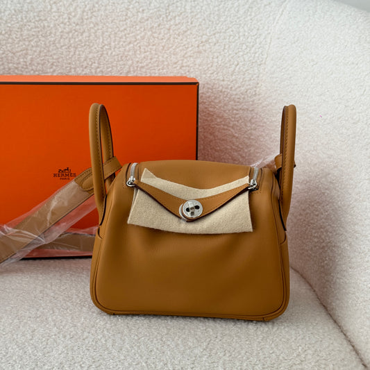 Hermes Mini Lindy Sesame