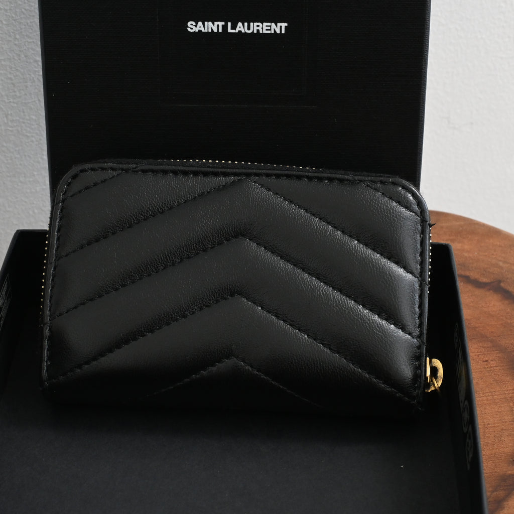 YSL Cassandre Matelasse Coin Card Wallet
