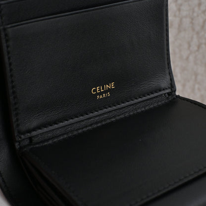 Celine Small Strap Bifold Wallet with Lock