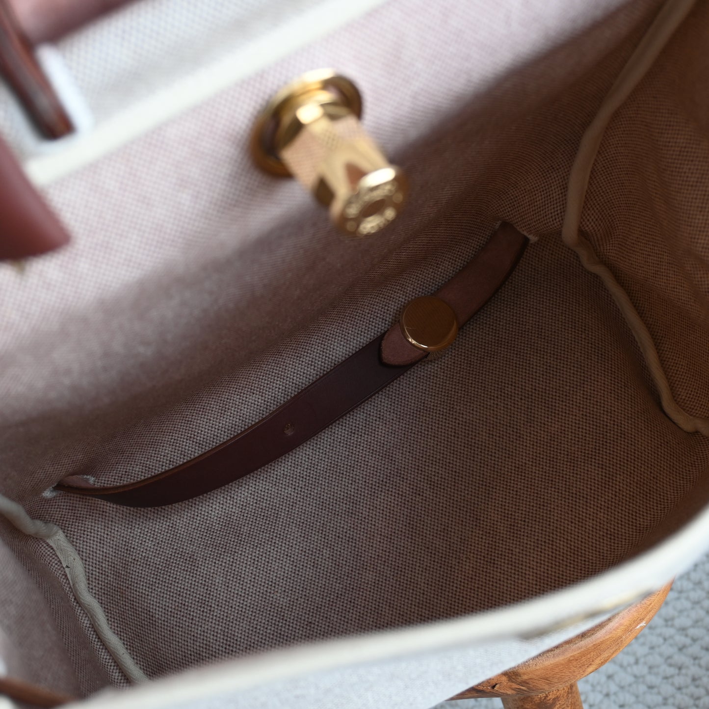 Hermès Toile Ale Bag Ad MM  □E: 2001