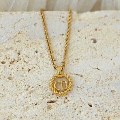 Christian Dior CD Rope Necklace