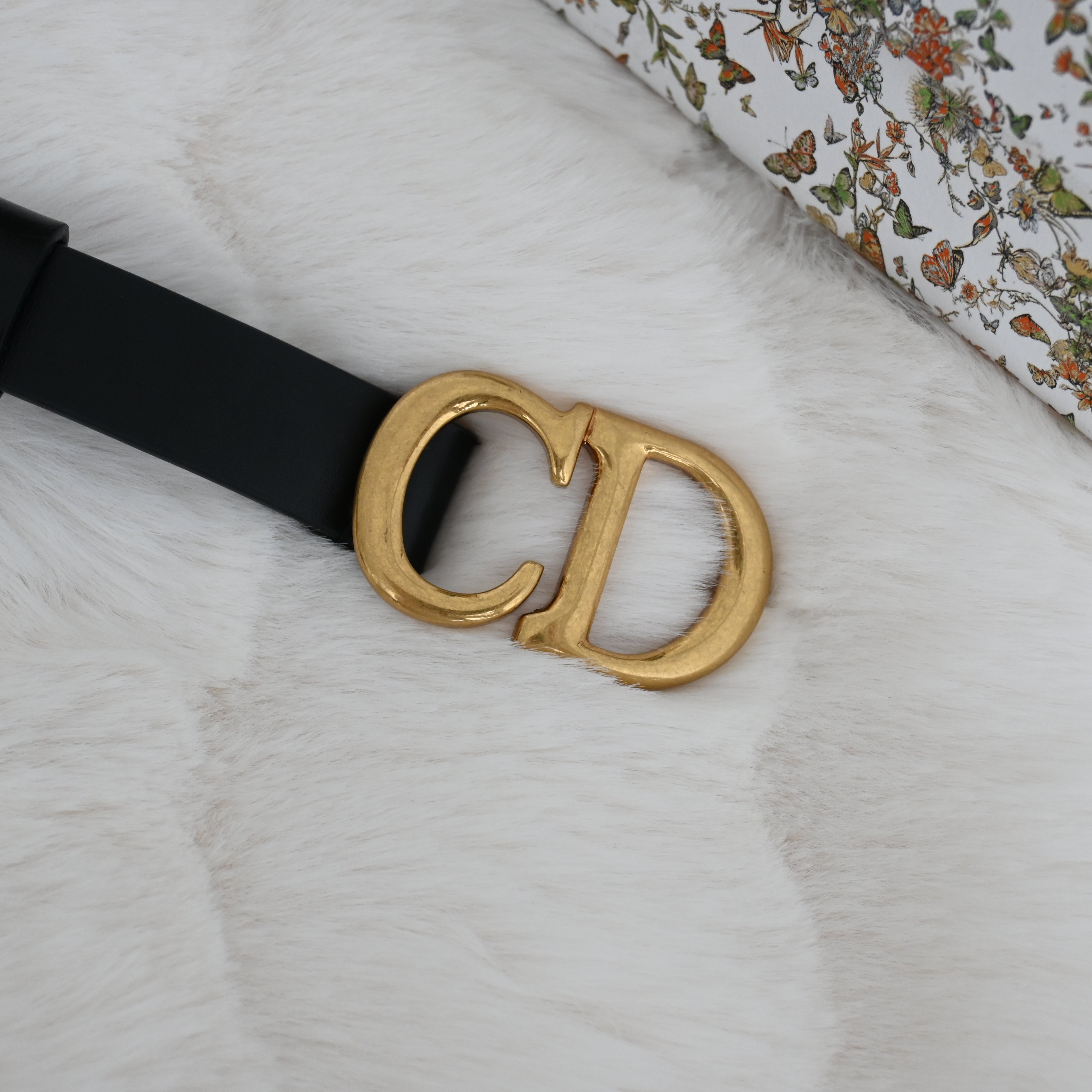 Dior CD logo Belt 70 Leather Black - Leluxe Vintage Sdn. Bhd.