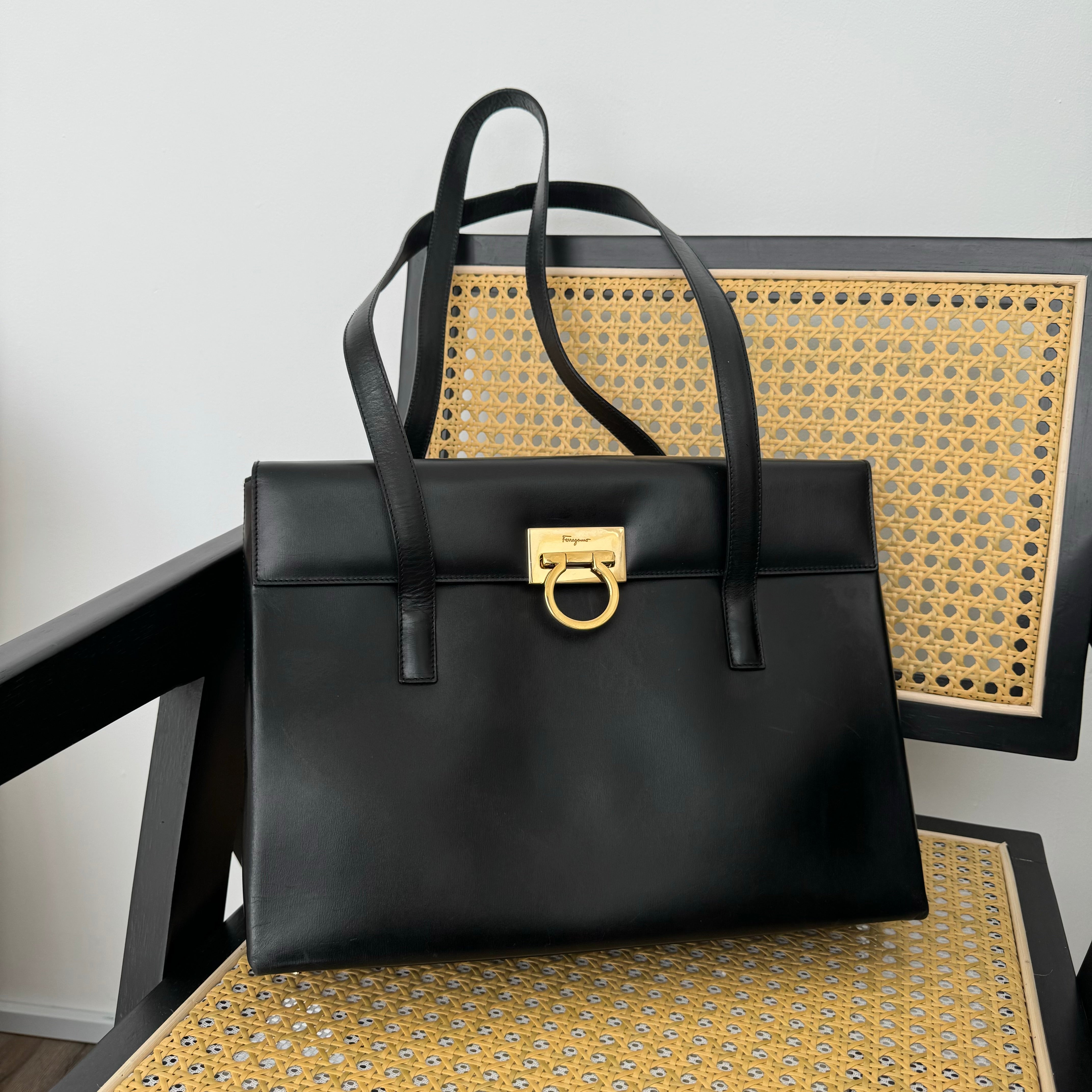 Salvatore Ferragamo Gancini Tote – Leluxe Vintage Sdn. Bhd.