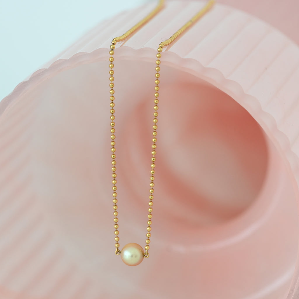 Mikimoto Pearl Necklace 18K Yellow Gold - Leluxe Vintage Sdn. Bhd.