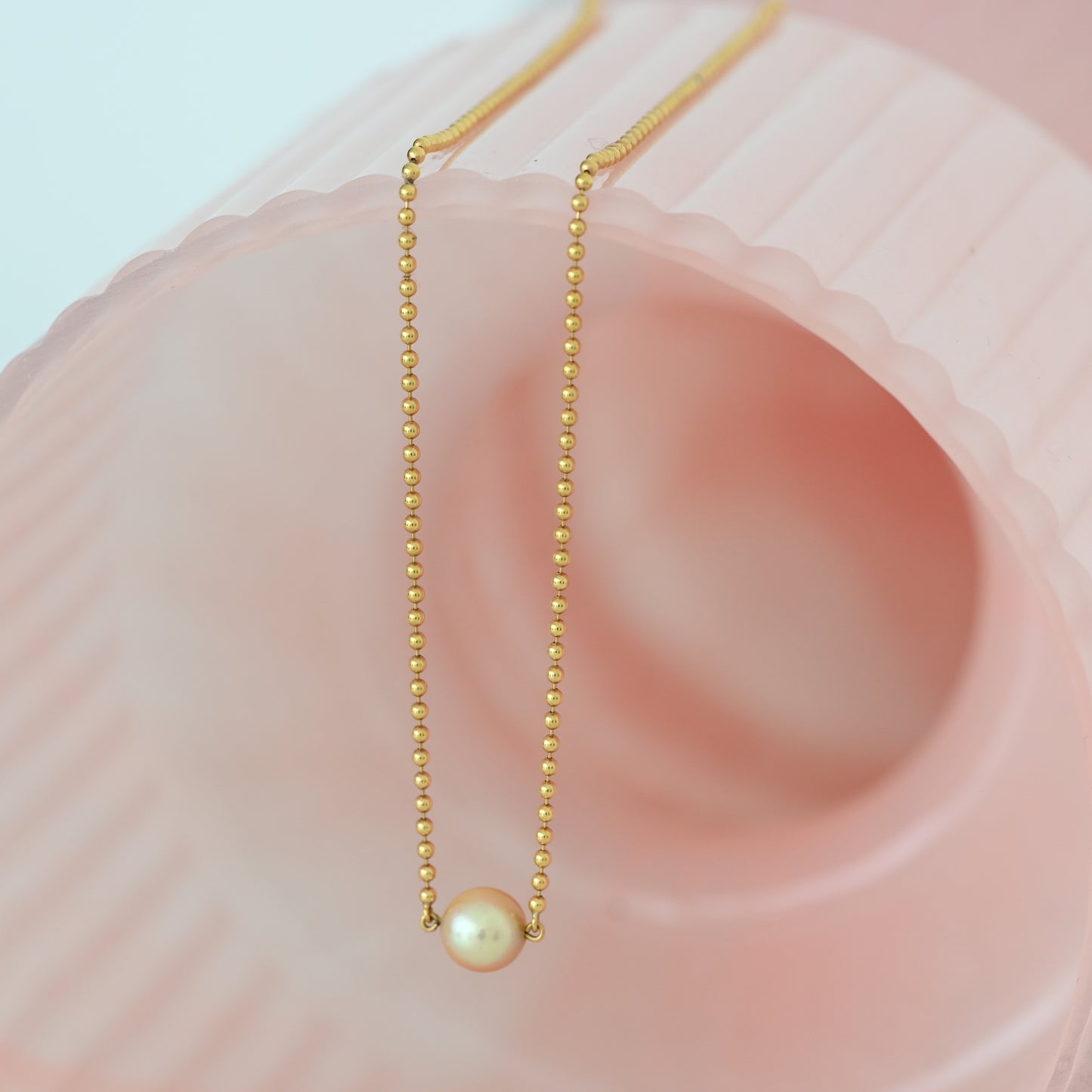 Mikimoto Pearl Necklace 18K Yellow Gold