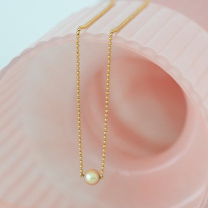 Mikimoto Pearl Necklace 18K Yellow Gold