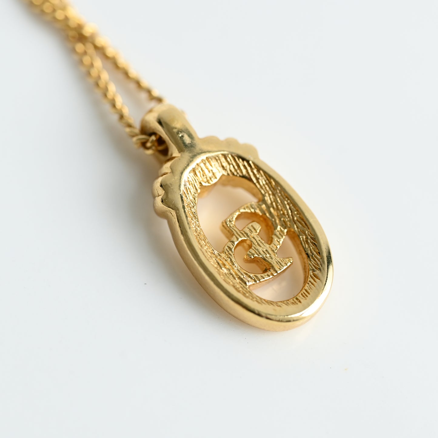 Christian Dior Vintage Oval Necklace Earclips Set