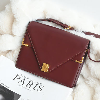 Cartier Must De Cartier Burgundy Envelope Bag