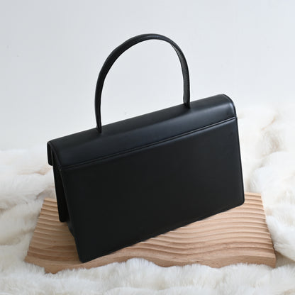 Givenchy 4G Buckle Matte Black Top Handle Kelly