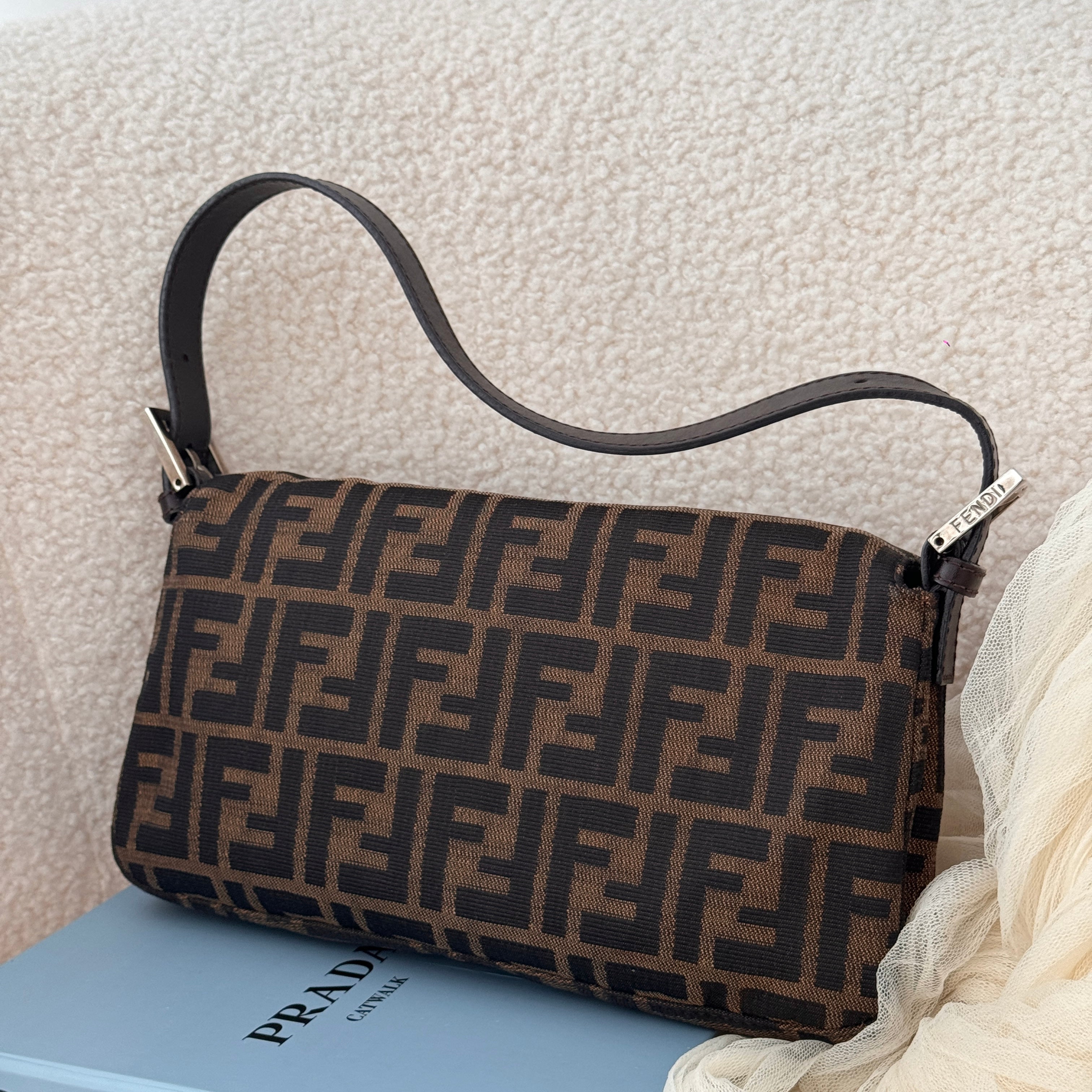 Fendi Zucca Mamma Baguette - Leluxe Vintage Sdn. Bhd.